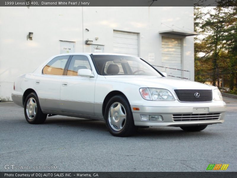 Diamond White Pearl / Ivory 1999 Lexus LS 400