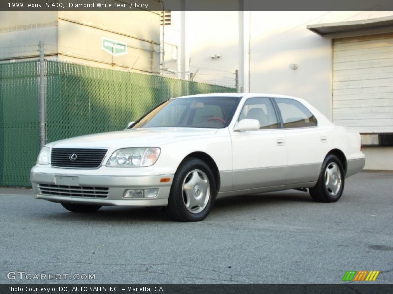 Diamond White Pearl / Ivory 1999 Lexus LS 400