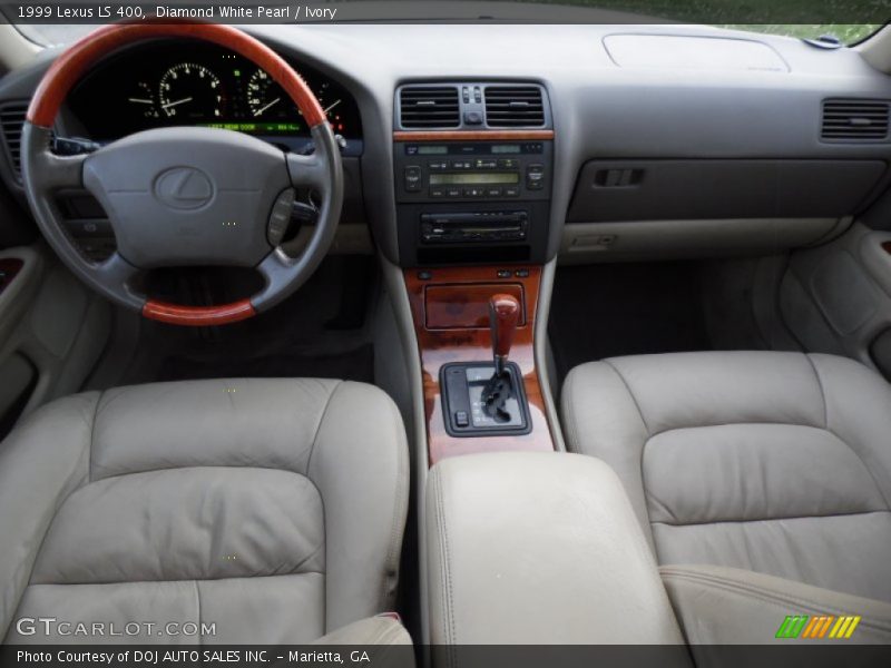 Diamond White Pearl / Ivory 1999 Lexus LS 400