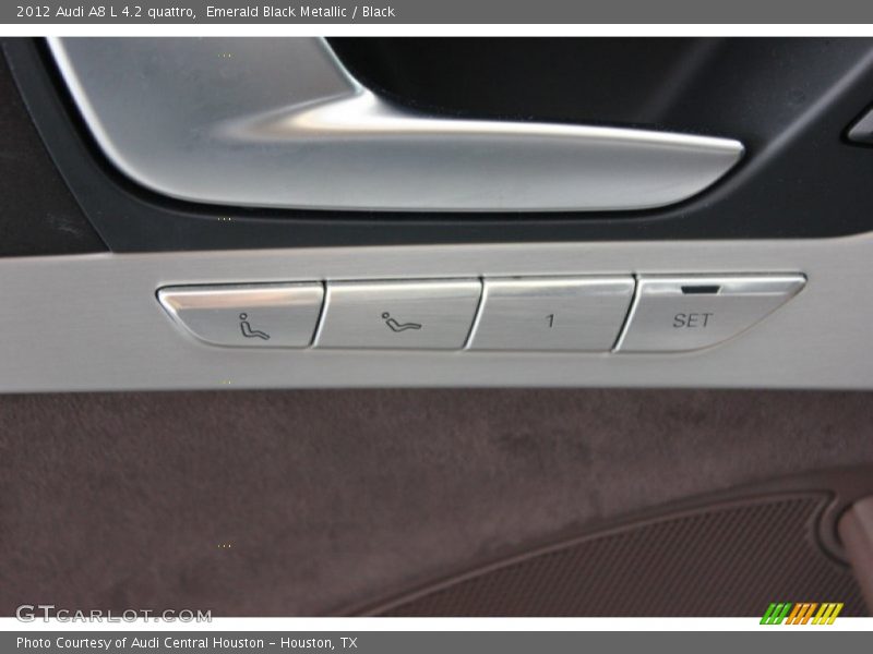 Emerald Black Metallic / Black 2012 Audi A8 L 4.2 quattro