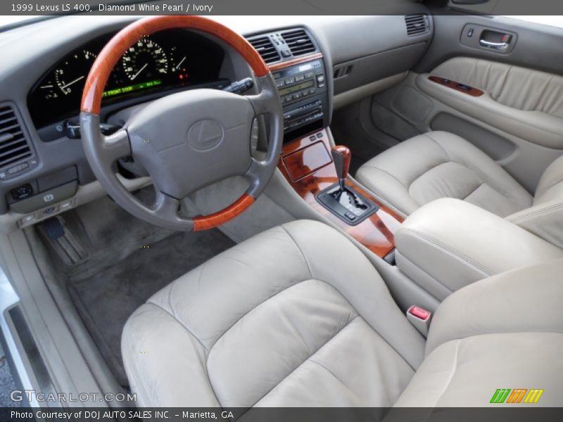 Diamond White Pearl / Ivory 1999 Lexus LS 400