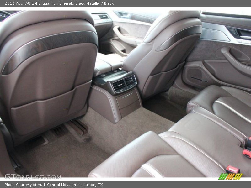 Emerald Black Metallic / Black 2012 Audi A8 L 4.2 quattro