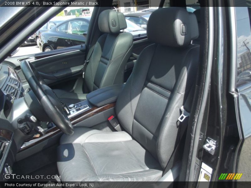 Black Sapphire Metallic / Black 2008 BMW X5 4.8i