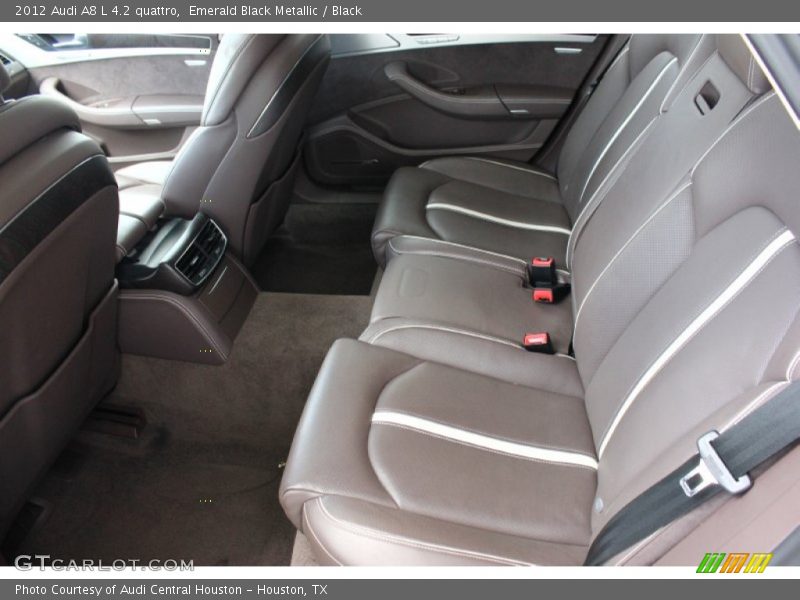 Emerald Black Metallic / Black 2012 Audi A8 L 4.2 quattro