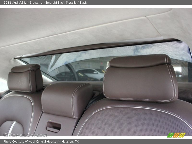 Emerald Black Metallic / Black 2012 Audi A8 L 4.2 quattro