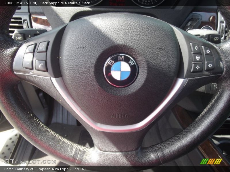 Black Sapphire Metallic / Black 2008 BMW X5 4.8i