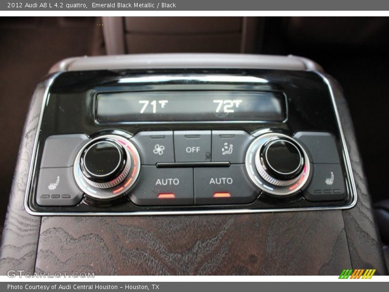 Emerald Black Metallic / Black 2012 Audi A8 L 4.2 quattro