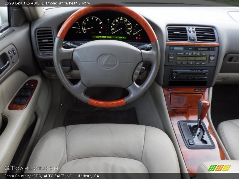 Diamond White Pearl / Ivory 1999 Lexus LS 400