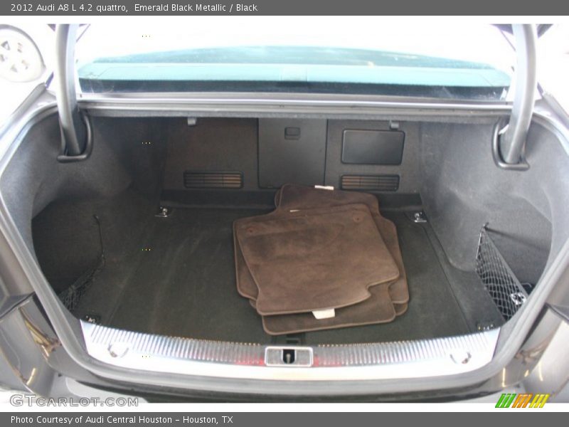 Emerald Black Metallic / Black 2012 Audi A8 L 4.2 quattro