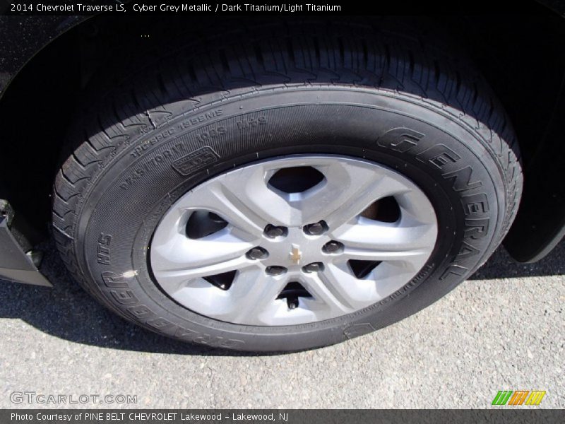 Cyber Grey Metallic / Dark Titanium/Light Titanium 2014 Chevrolet Traverse LS