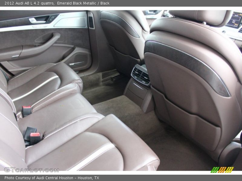 Emerald Black Metallic / Black 2012 Audi A8 L 4.2 quattro