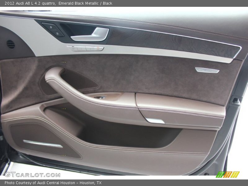 Emerald Black Metallic / Black 2012 Audi A8 L 4.2 quattro