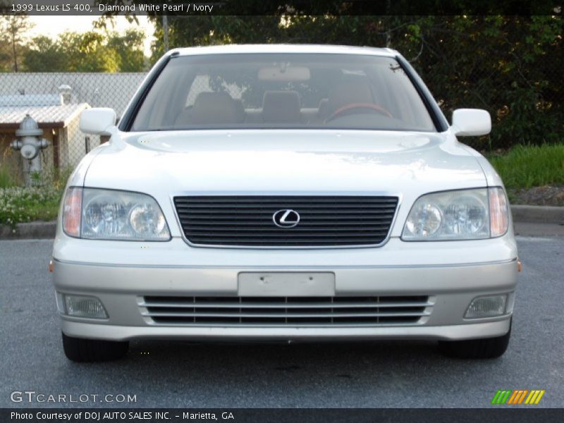 Diamond White Pearl / Ivory 1999 Lexus LS 400