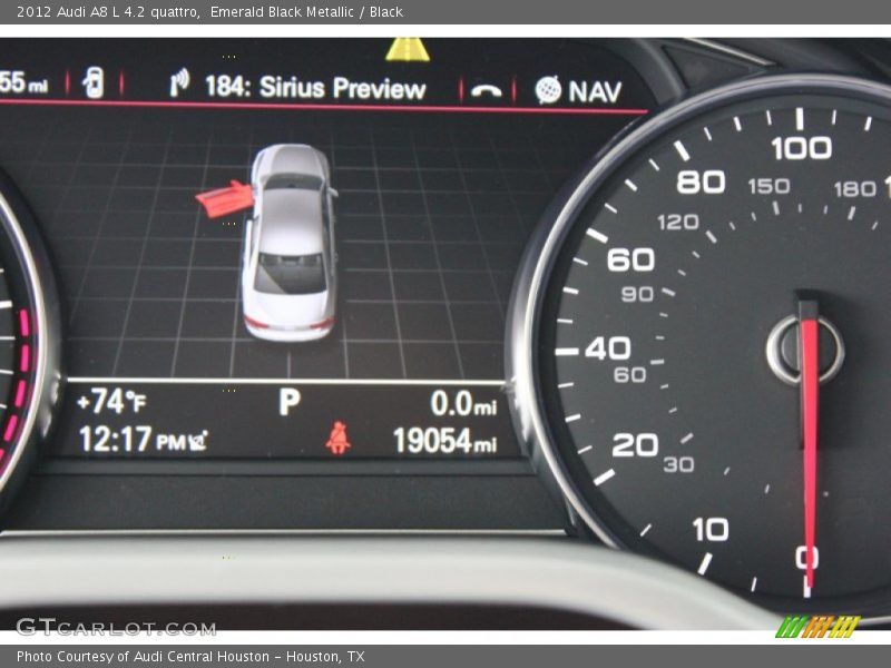 Emerald Black Metallic / Black 2012 Audi A8 L 4.2 quattro