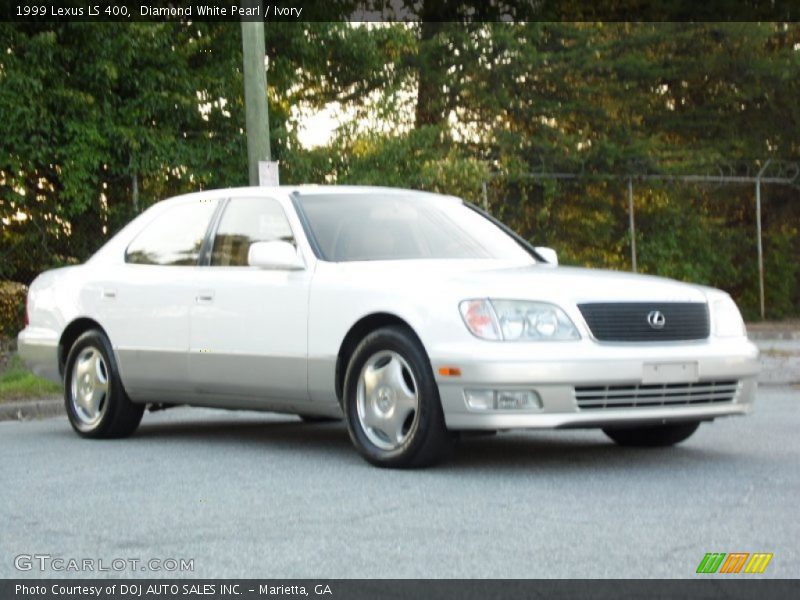 Diamond White Pearl / Ivory 1999 Lexus LS 400