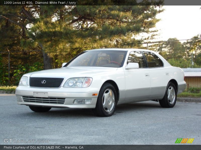 Diamond White Pearl / Ivory 1999 Lexus LS 400