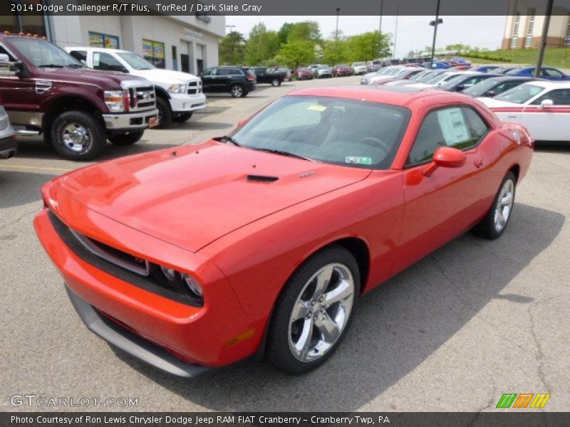 TorRed / Dark Slate Gray 2014 Dodge Challenger R/T Plus