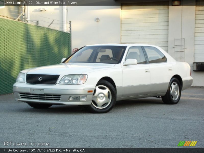 Diamond White Pearl / Ivory 1999 Lexus LS 400