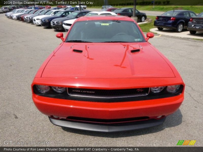TorRed / Dark Slate Gray 2014 Dodge Challenger R/T Plus