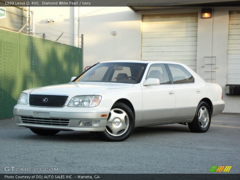 Diamond White Pearl / Ivory 1999 Lexus LS 400