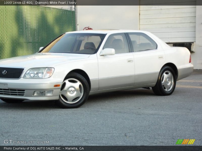Diamond White Pearl / Ivory 1999 Lexus LS 400