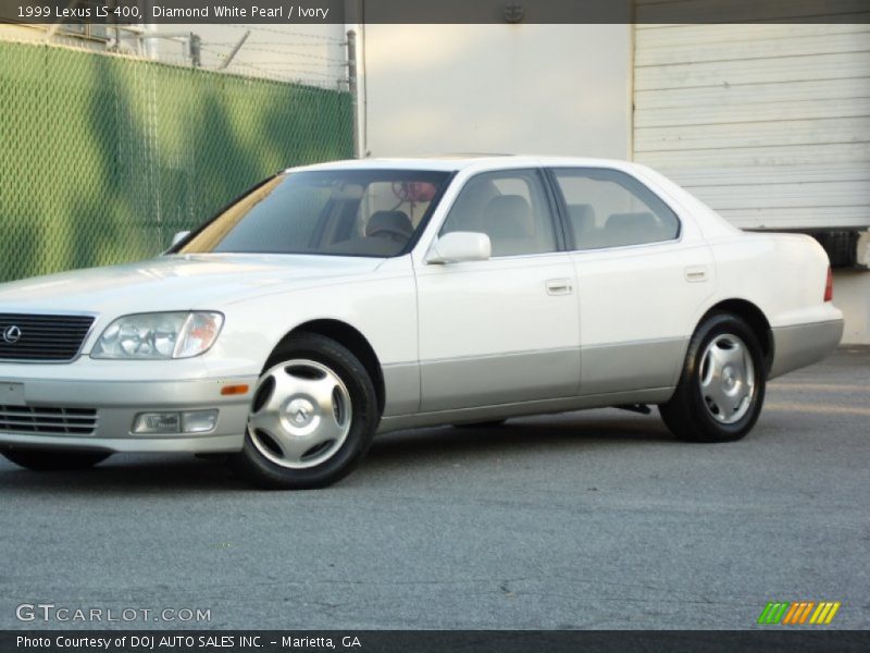 Diamond White Pearl / Ivory 1999 Lexus LS 400