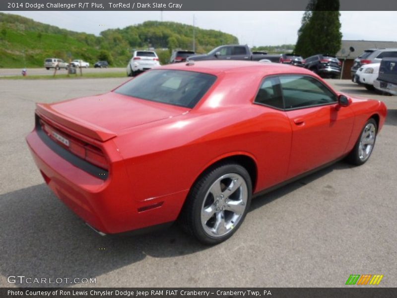 TorRed / Dark Slate Gray 2014 Dodge Challenger R/T Plus