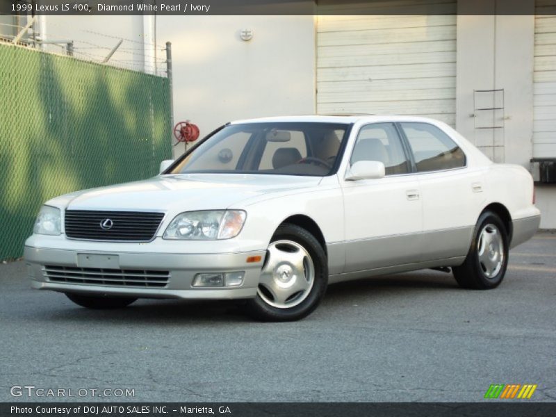 Diamond White Pearl / Ivory 1999 Lexus LS 400