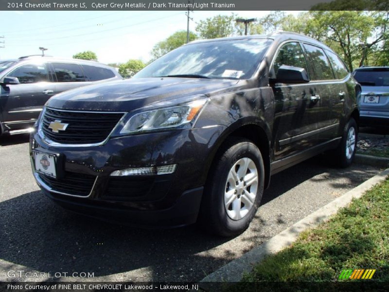 Cyber Grey Metallic / Dark Titanium/Light Titanium 2014 Chevrolet Traverse LS