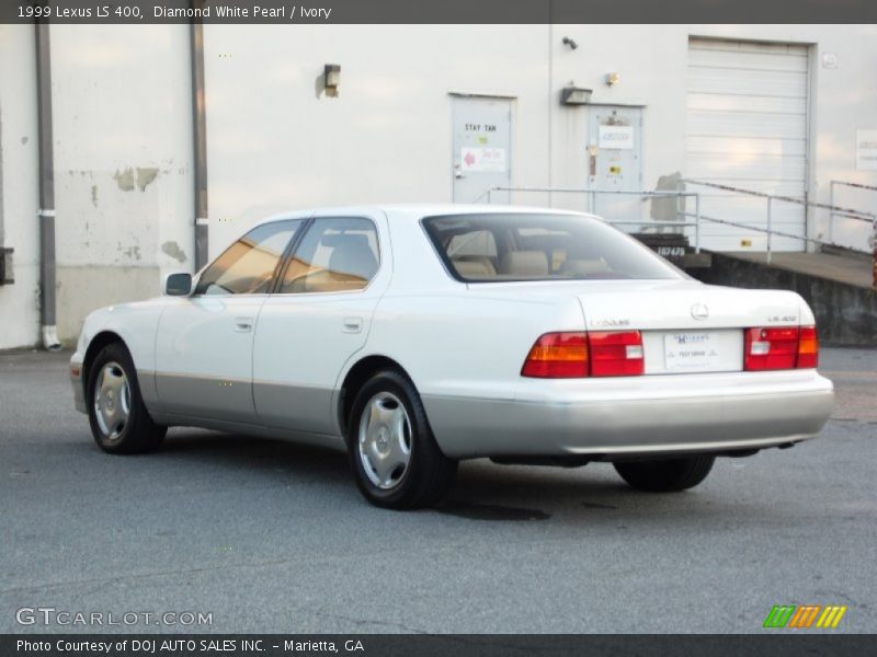 Diamond White Pearl / Ivory 1999 Lexus LS 400