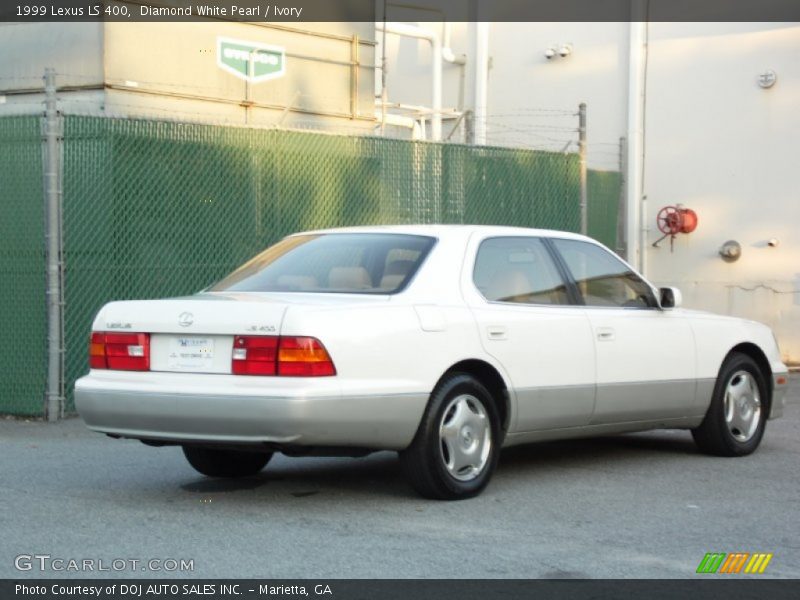 Diamond White Pearl / Ivory 1999 Lexus LS 400