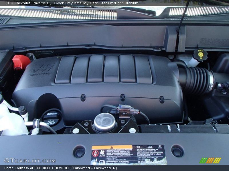 Cyber Grey Metallic / Dark Titanium/Light Titanium 2014 Chevrolet Traverse LS