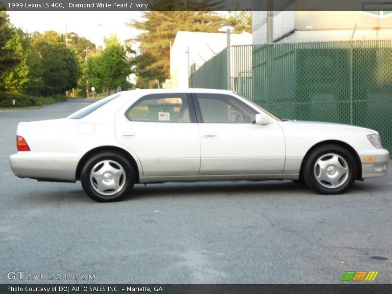 Diamond White Pearl / Ivory 1999 Lexus LS 400