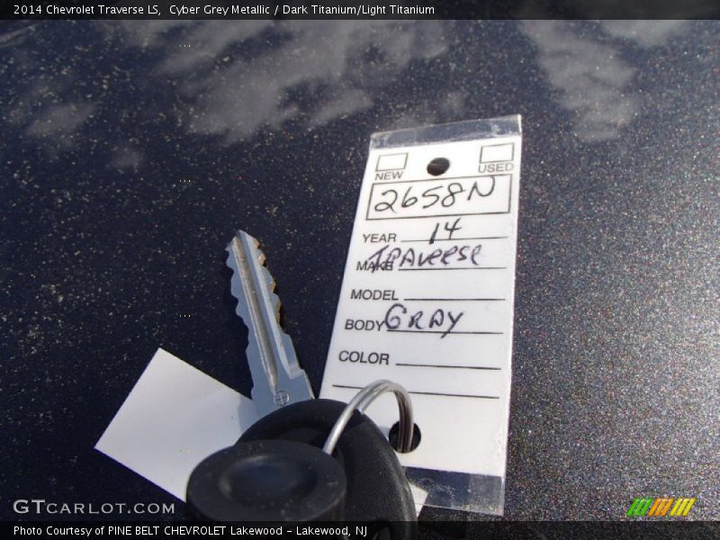 Cyber Grey Metallic / Dark Titanium/Light Titanium 2014 Chevrolet Traverse LS