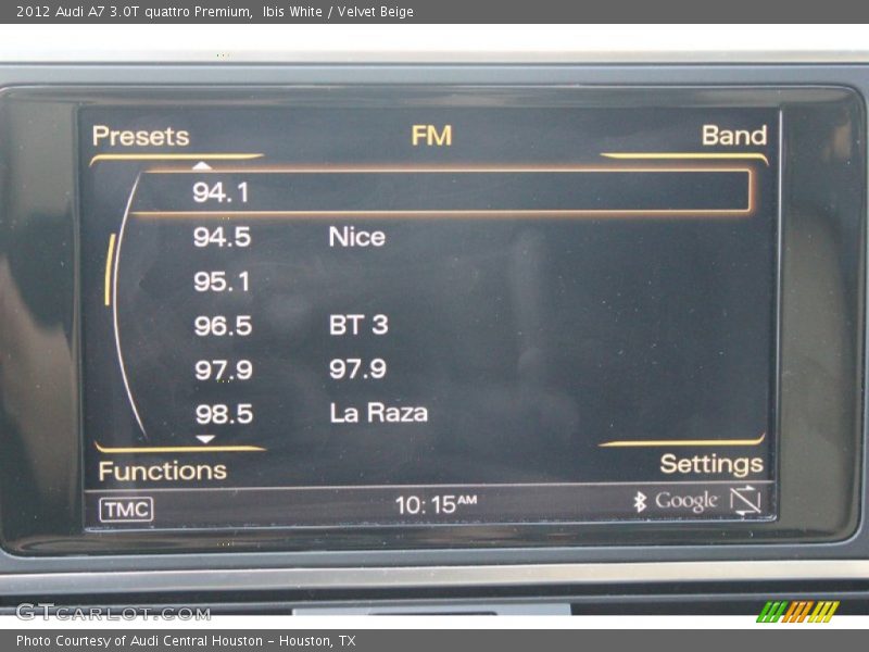 Ibis White / Velvet Beige 2012 Audi A7 3.0T quattro Premium