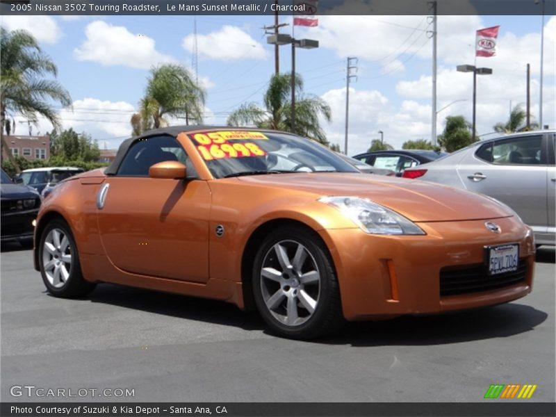 Le Mans Sunset Metallic / Charcoal 2005 Nissan 350Z Touring Roadster