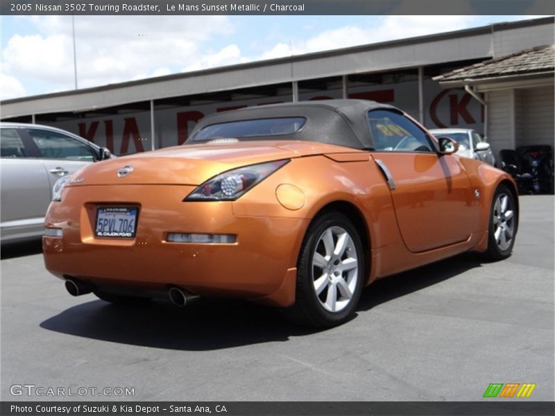 Le Mans Sunset Metallic / Charcoal 2005 Nissan 350Z Touring Roadster