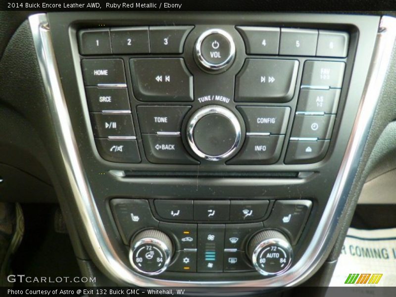 Controls of 2014 Encore Leather AWD