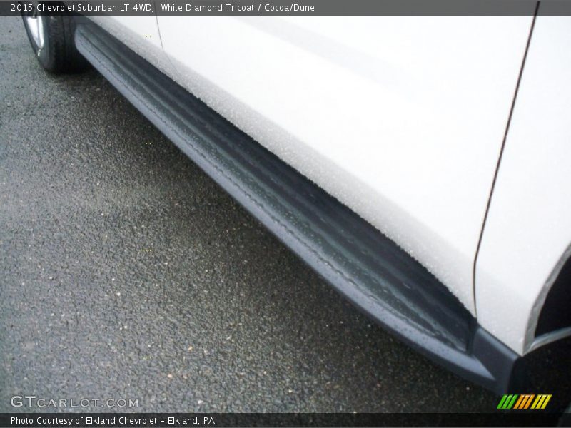 White Diamond Tricoat / Cocoa/Dune 2015 Chevrolet Suburban LT 4WD
