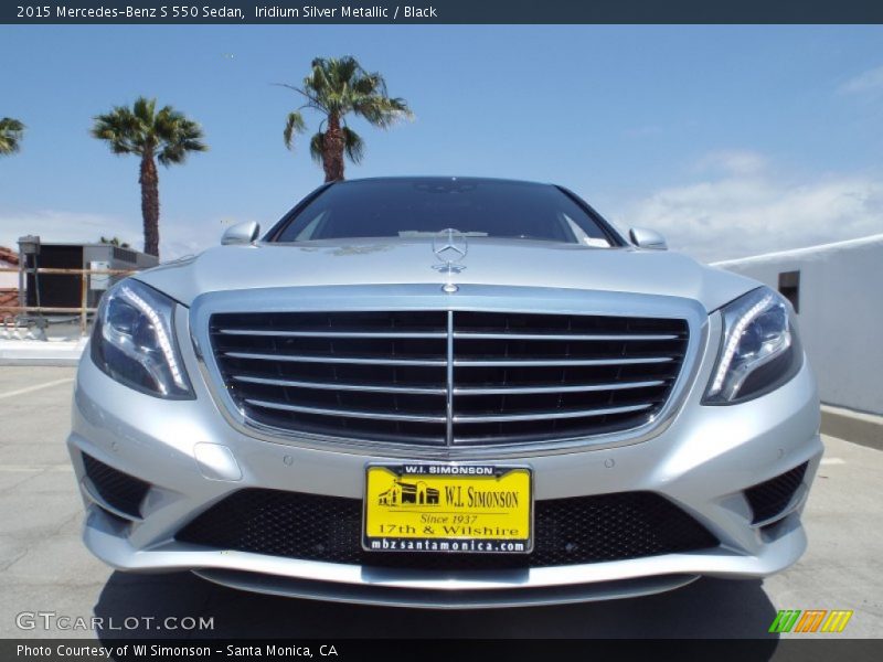 Iridium Silver Metallic / Black 2015 Mercedes-Benz S 550 Sedan