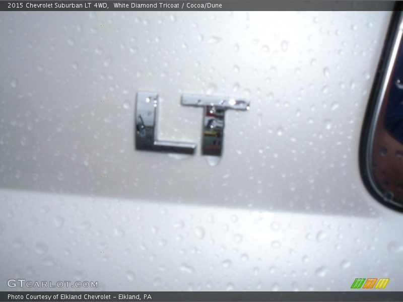 White Diamond Tricoat / Cocoa/Dune 2015 Chevrolet Suburban LT 4WD