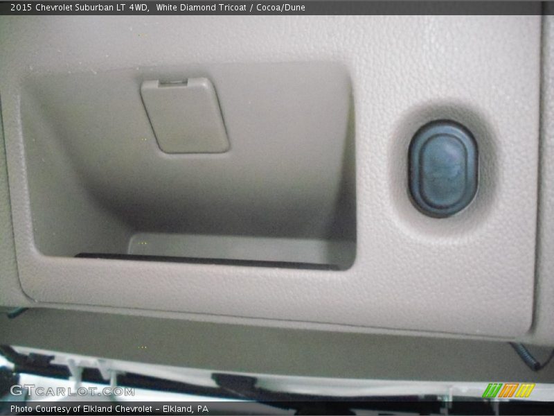 White Diamond Tricoat / Cocoa/Dune 2015 Chevrolet Suburban LT 4WD
