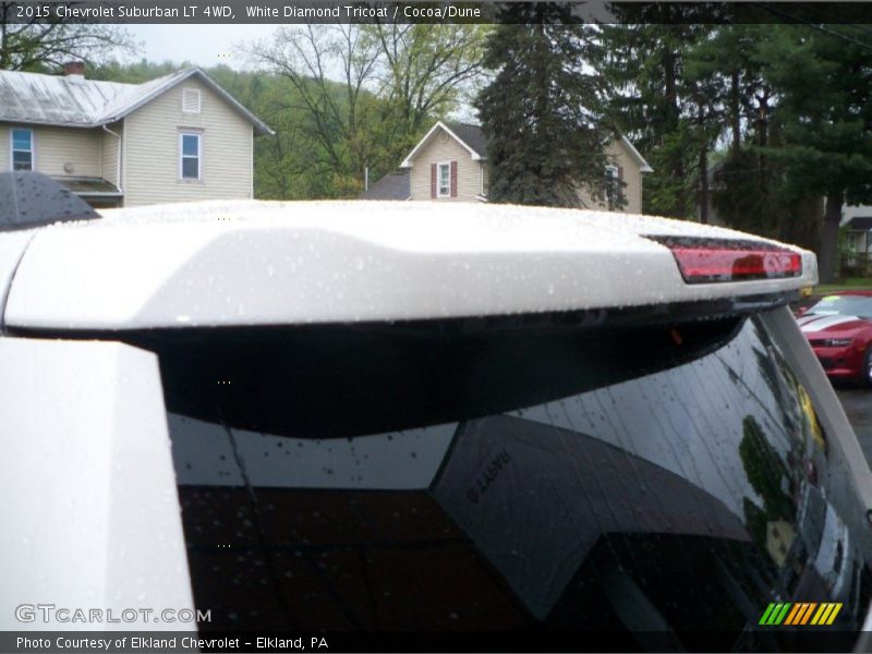 White Diamond Tricoat / Cocoa/Dune 2015 Chevrolet Suburban LT 4WD