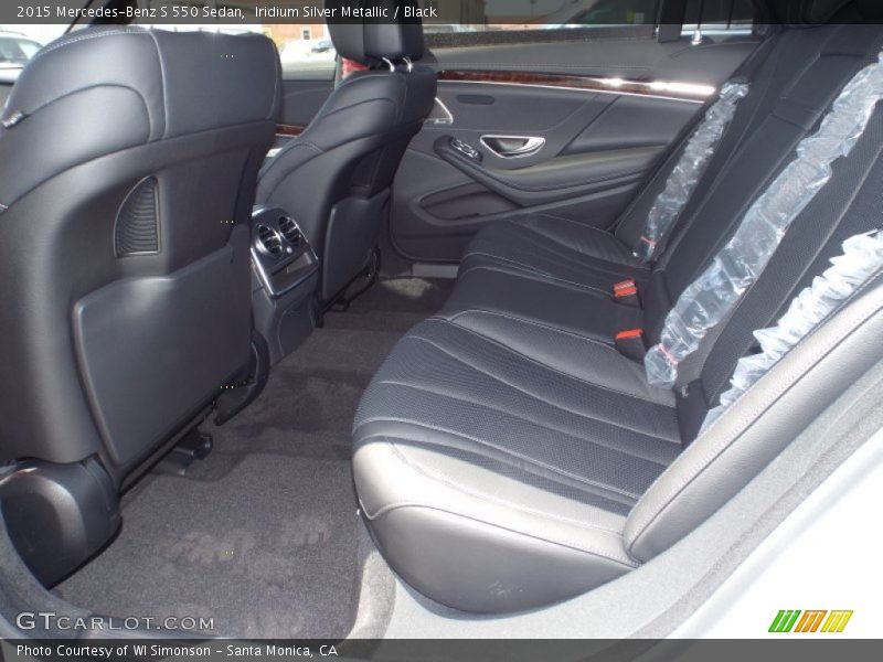 Rear Seat of 2015 S 550 Sedan