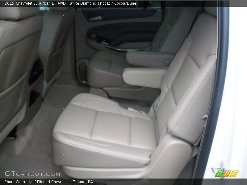 White Diamond Tricoat / Cocoa/Dune 2015 Chevrolet Suburban LT 4WD