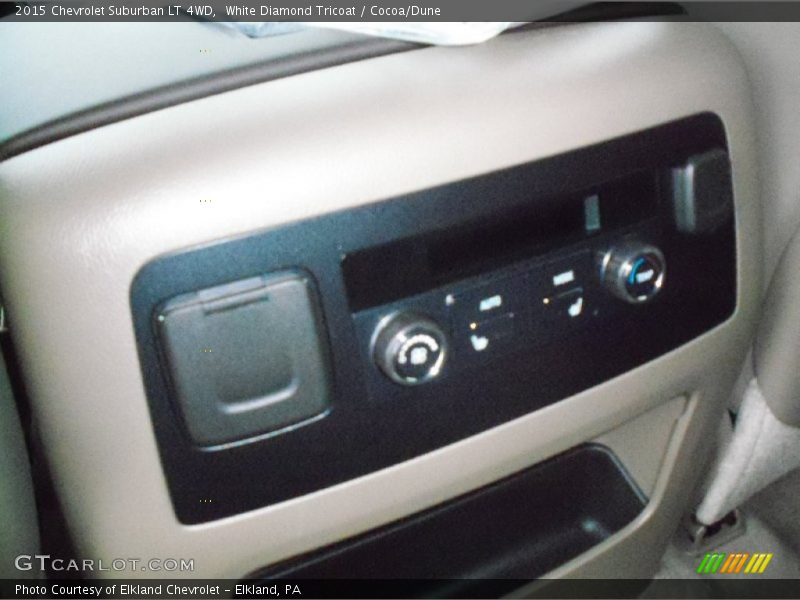 White Diamond Tricoat / Cocoa/Dune 2015 Chevrolet Suburban LT 4WD