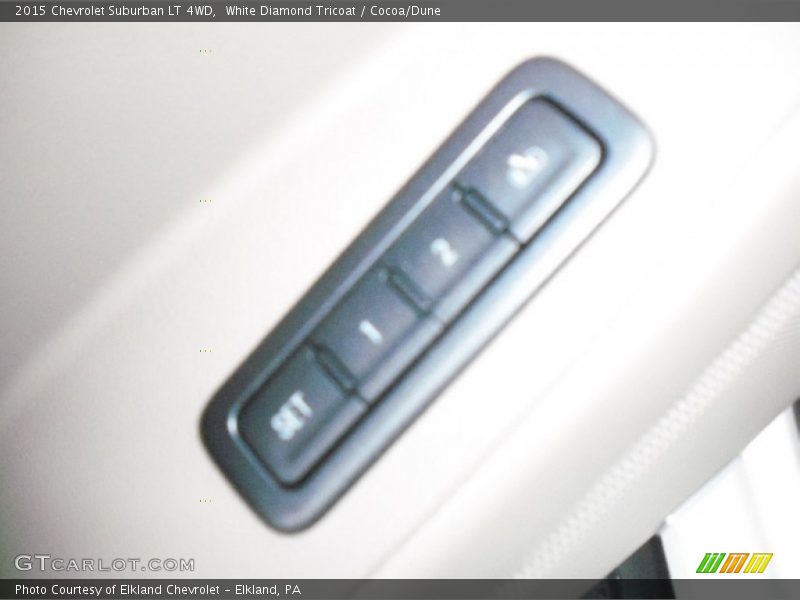 White Diamond Tricoat / Cocoa/Dune 2015 Chevrolet Suburban LT 4WD