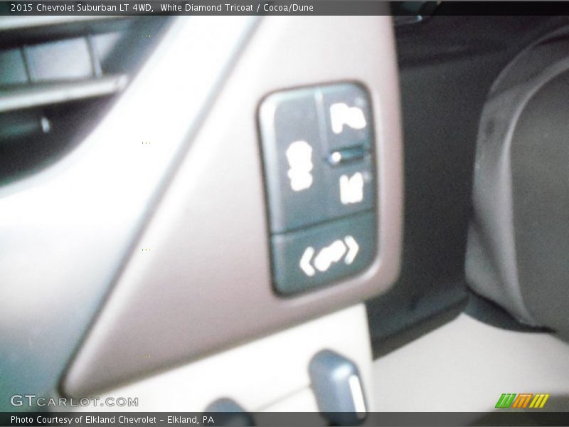 White Diamond Tricoat / Cocoa/Dune 2015 Chevrolet Suburban LT 4WD