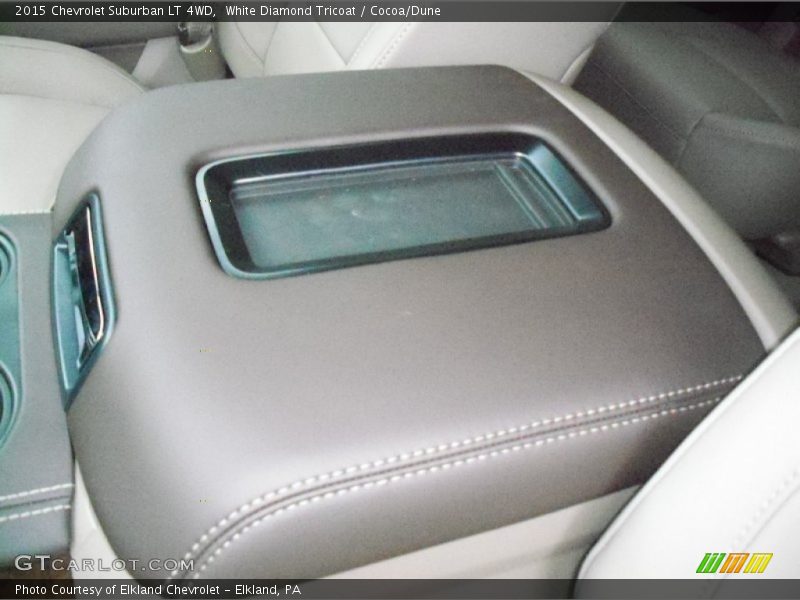 White Diamond Tricoat / Cocoa/Dune 2015 Chevrolet Suburban LT 4WD