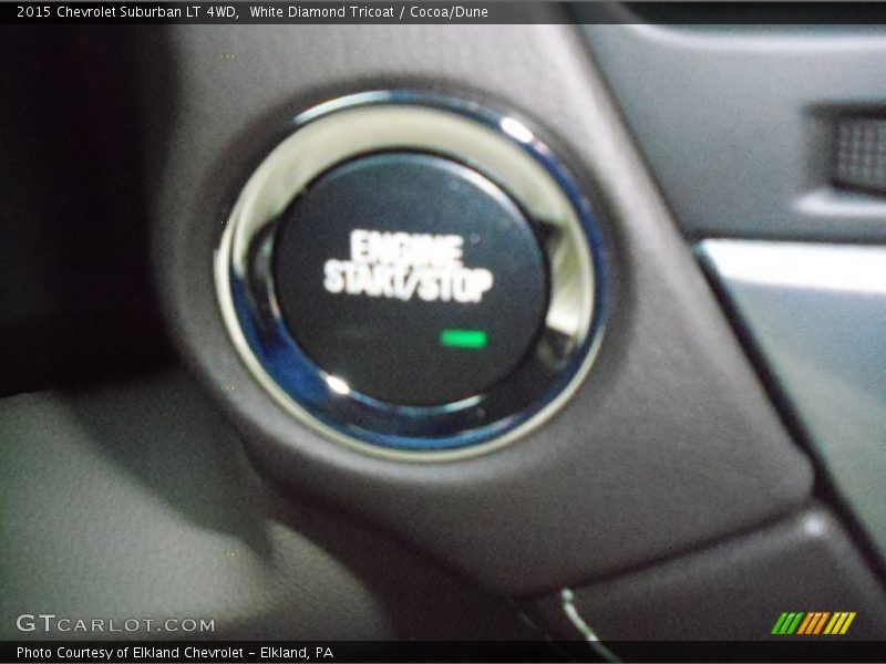 White Diamond Tricoat / Cocoa/Dune 2015 Chevrolet Suburban LT 4WD
